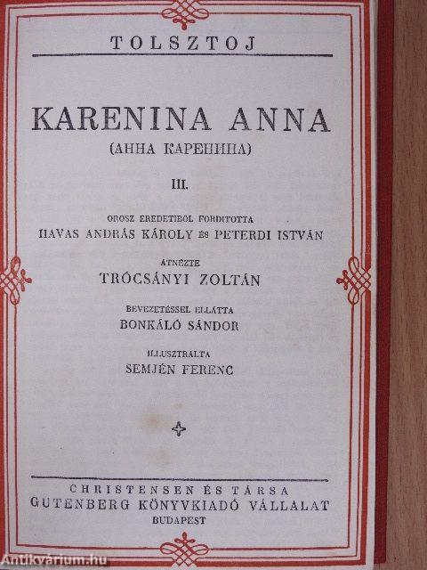 Karenina Anna I-IV.