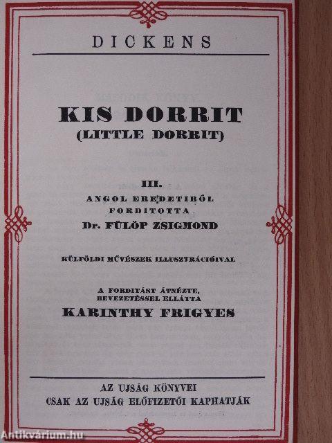 Kis Dorrit I-IV.