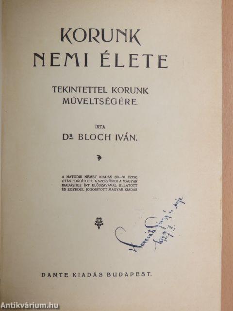 Korunk nemi élete