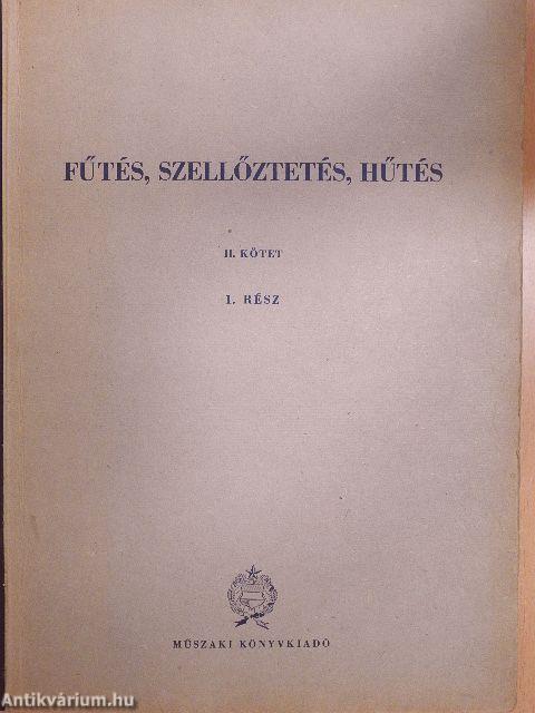 Fűtés, szellőztetés, hűtés II/1.