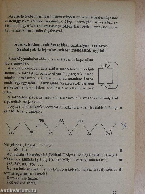 Kézikönyv a matematika 4. osztályos anyagának tanításához