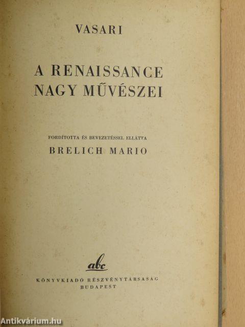 A renaissance nagy művészei