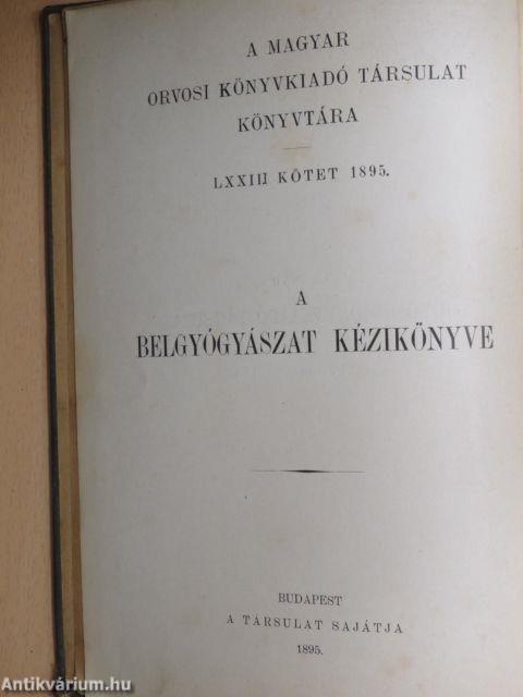 A belgyógyászat kézikönyve II.