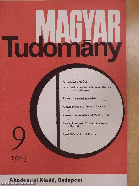 Magyar Tudomány 1983. szeptember