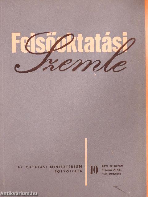 Felsőoktatási Szemle 1977. október