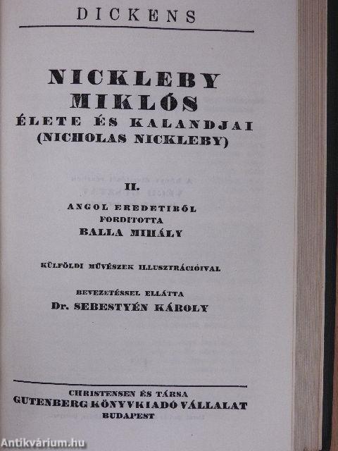 Nickleby Miklós élete és kalandjai I-V./Karácsonyi történetek I.