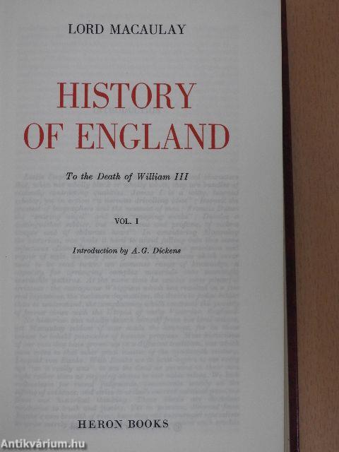 History of England I-IV.