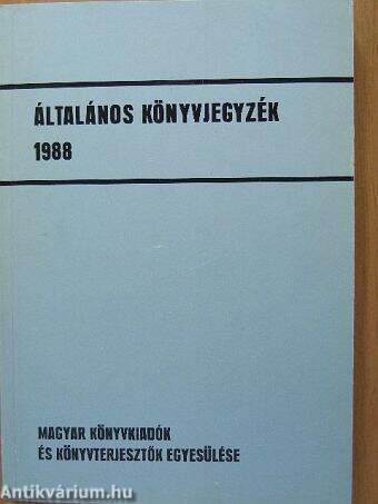 Általános könyvjegyzék 1988