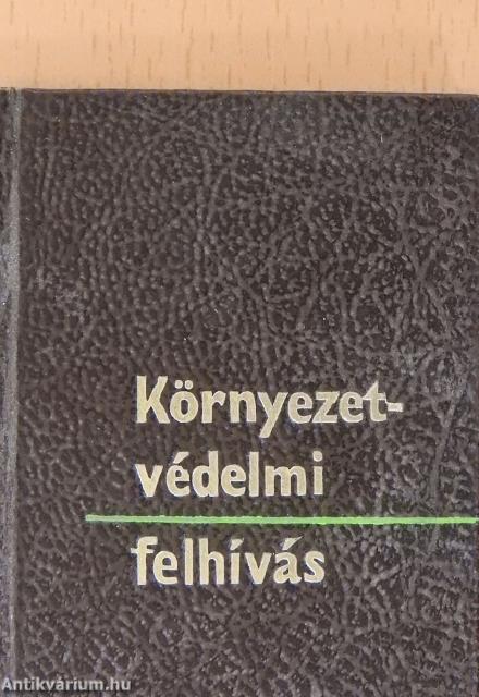 Környezetvédelmi felhívás (minikönyv)