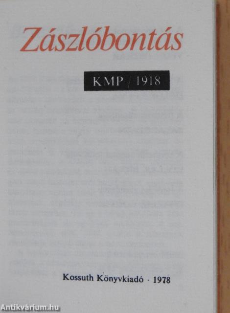 Zászlóbontás (minikönyv)