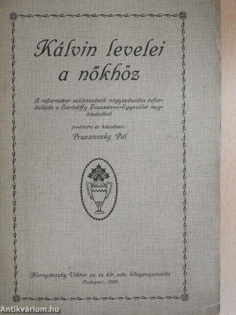 Kálvin levelei a nőkhöz