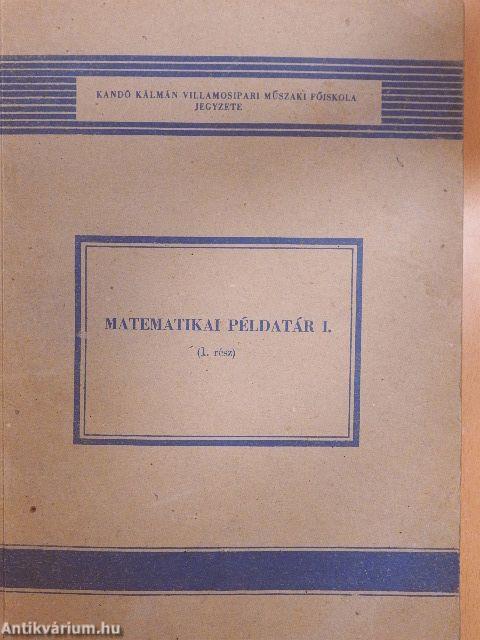 Matematikai példatár I/1.