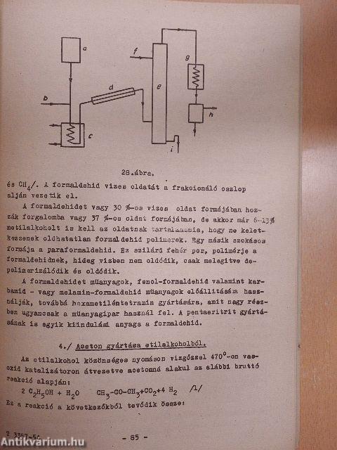 Szerves kémiai technológia II. 