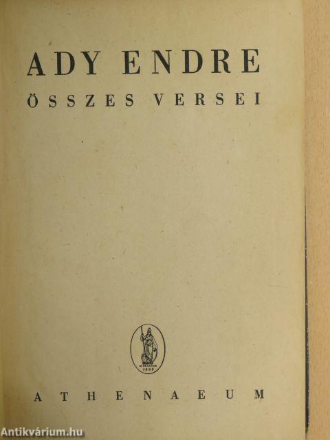 Ady Endre összes versei