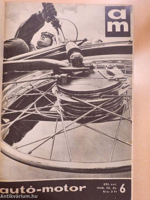 Autó-Motor 1968. (nem teljes évfolyam)