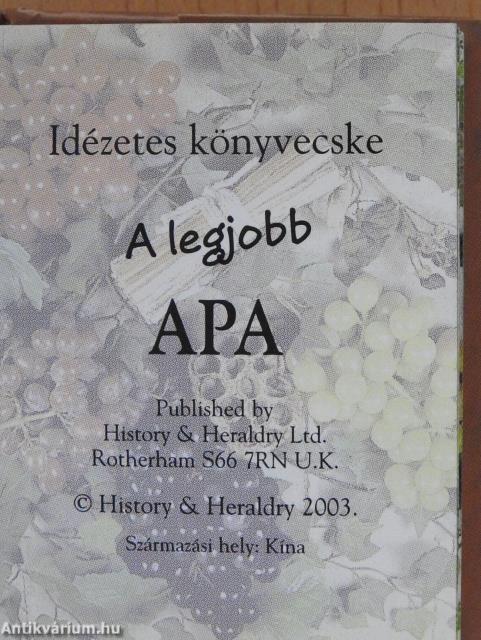 A legjobb apa (minikönyv)