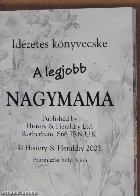 A legjobb nagymama (minikönyv)