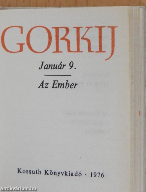 Január 9./Az Ember (minikönyv)