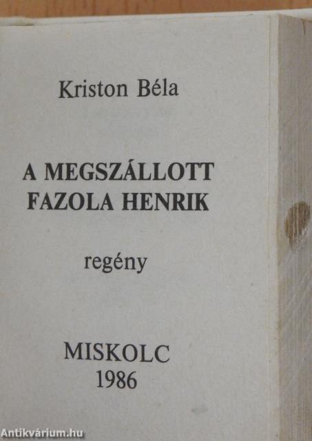 A megszállott Fazola Henrik (minikönyv) - Plakettel