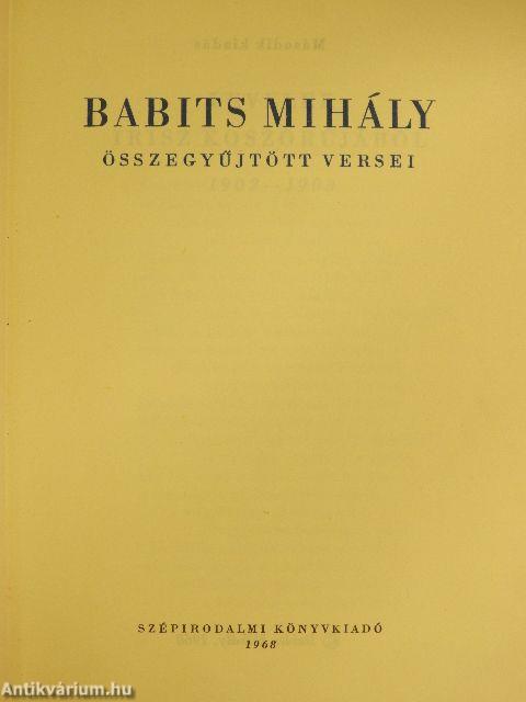 Babits Mihály összegyűjtött versei
