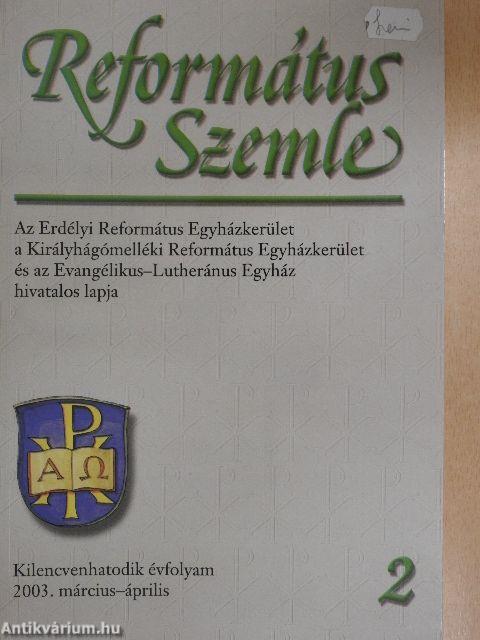 Református Szemle 2003. március-április