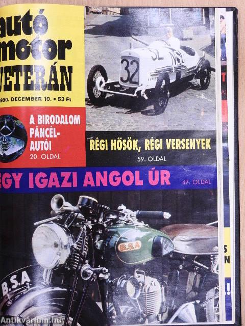 Autó-Motor 1990. (nem teljes évfolyam)/Autó-Motor Magazin 1990 nyár/Autó-Motor VETERÁN 1990. december