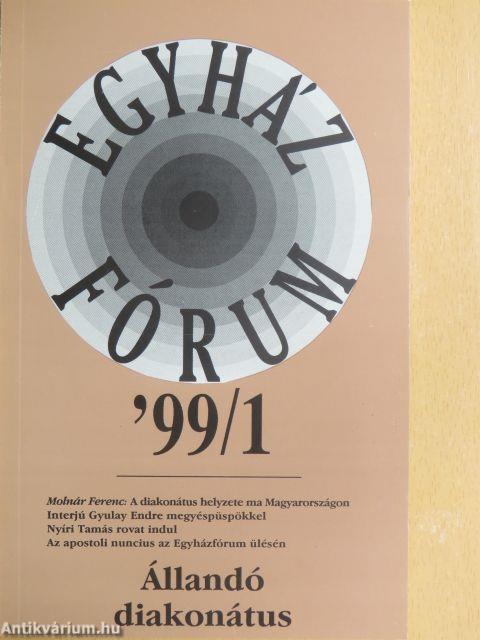 Egyházfórum 1999/1.