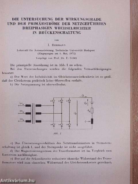 Die Untersuchung der Wirkungsgrade und der Primärströme der Netzgeführten Dreiphasigen Wechselrichter in Brückenschaltung