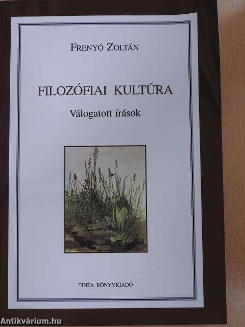 Filozófiai kultúra (dedikált példány)