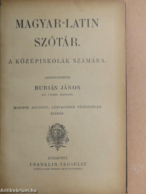 Magyar-latin szótár