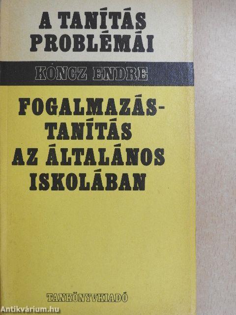 Fogalmazástanítás az általános iskolában