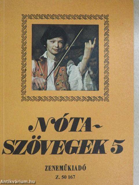 Nótaszövegek 5.