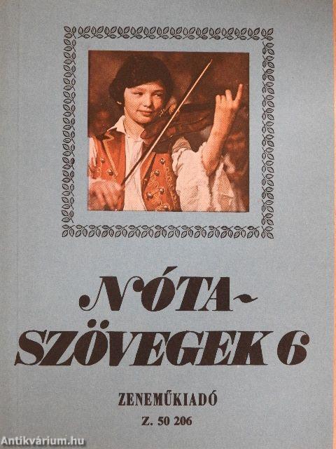 Nótaszövegek 6.