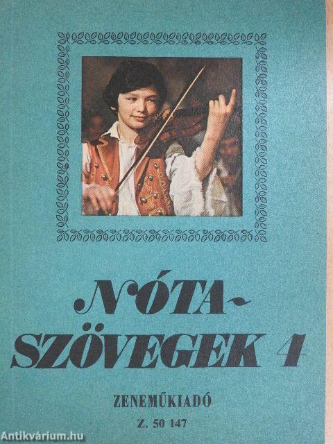 Nótaszövegek 4.