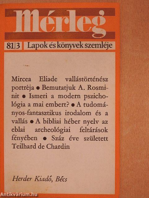 Mérleg 1981/3.