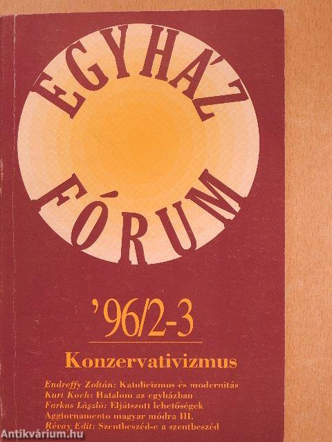 Egyházfórum 1996/2-3.