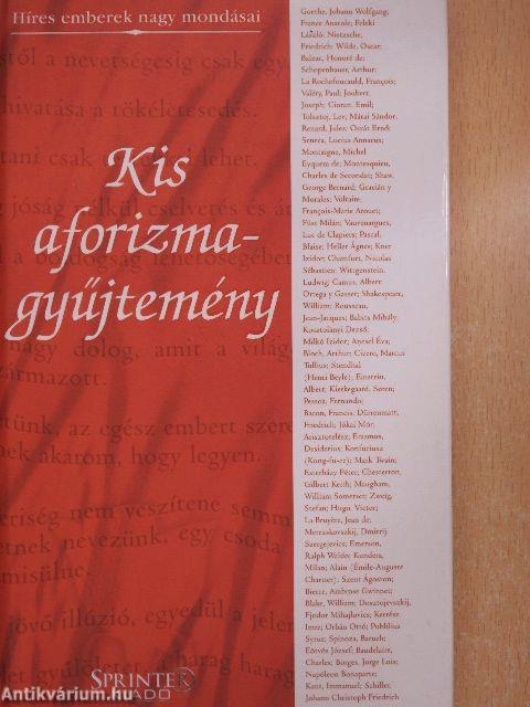 Kis aforizmagyűjtemény