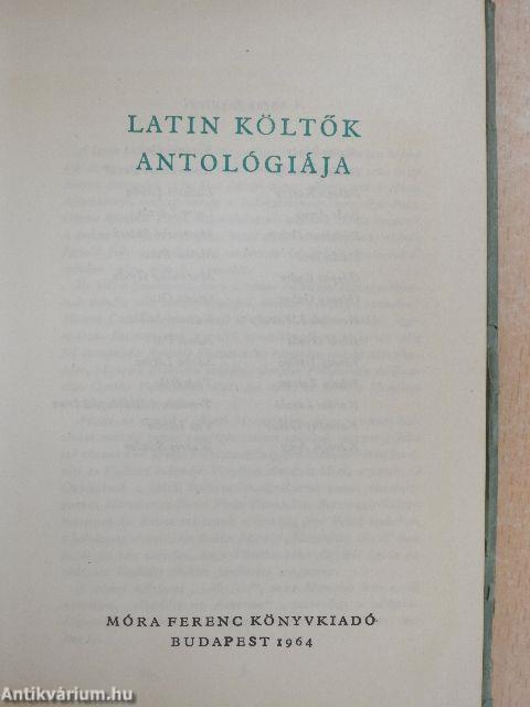 Latin költők antológiája