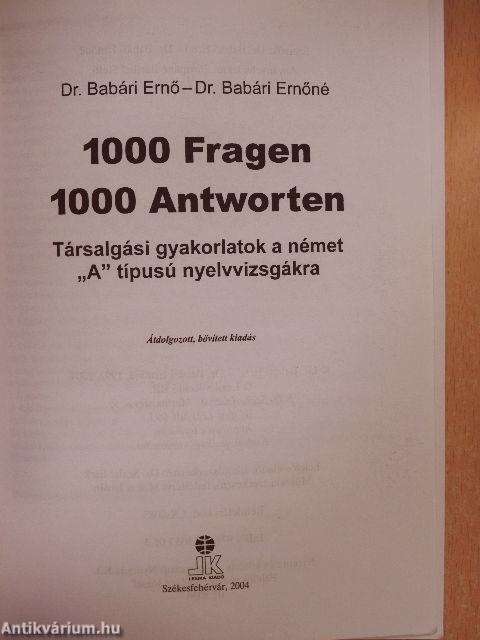 1000 Fragen 1000 Antworten