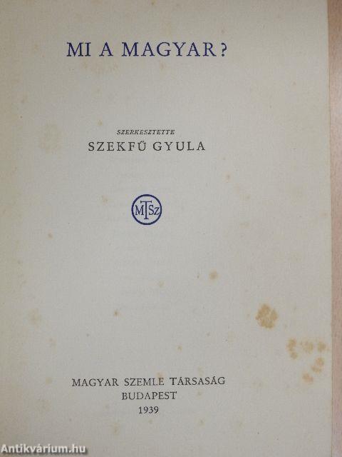 Mi a magyar?