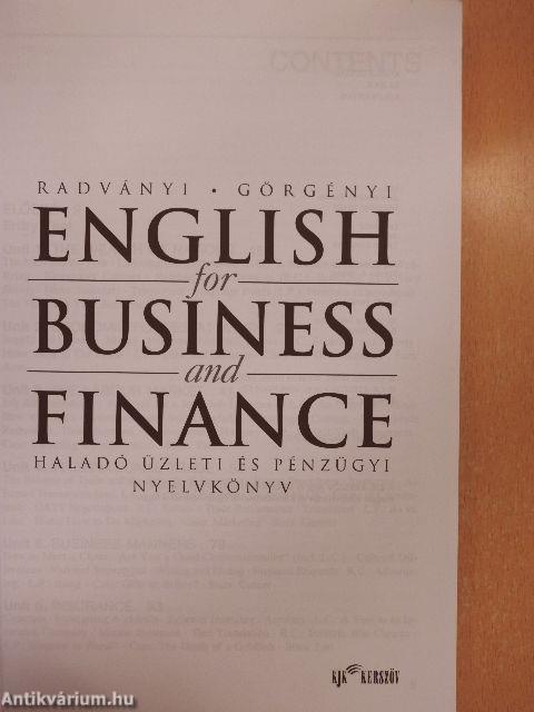 English for Business and Finance