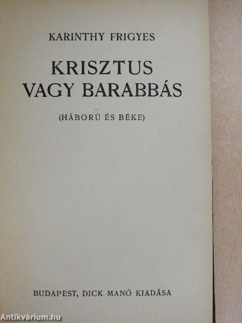 Krisztus vagy Barabbás