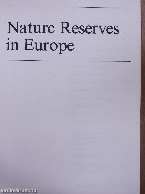 Nature Reserves in Europe