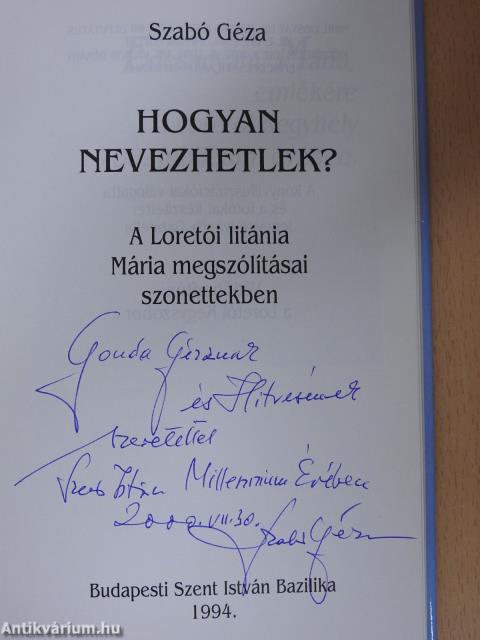 Hogyan nevezhetlek? (dedikált példány)