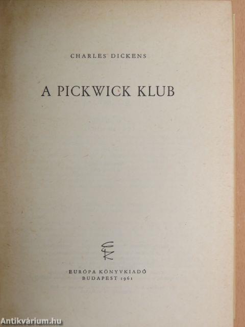 A Pickwick Klub