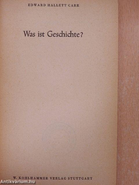 Was ist Geschichte?