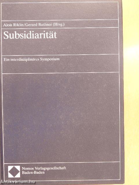 Subsidiarität