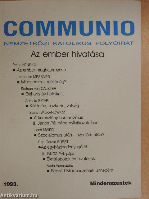 Communio 1993. Mindenszentek