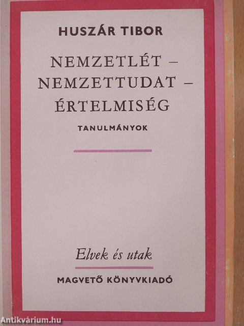 Nemzetlét-nemzettudat-értelmiség