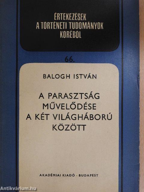 A parasztság művelődése a két világháború között